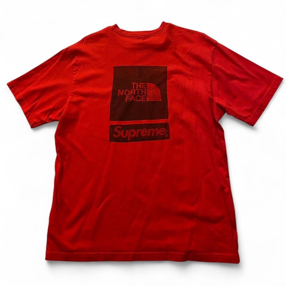 North Face Supreme SS24 Red Graphic Short Sleeve Tee Size Medium